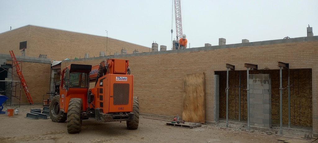 South Addition block work.