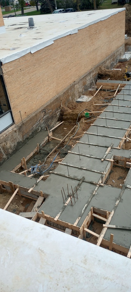 Footings for Gym/Strom Shelter.