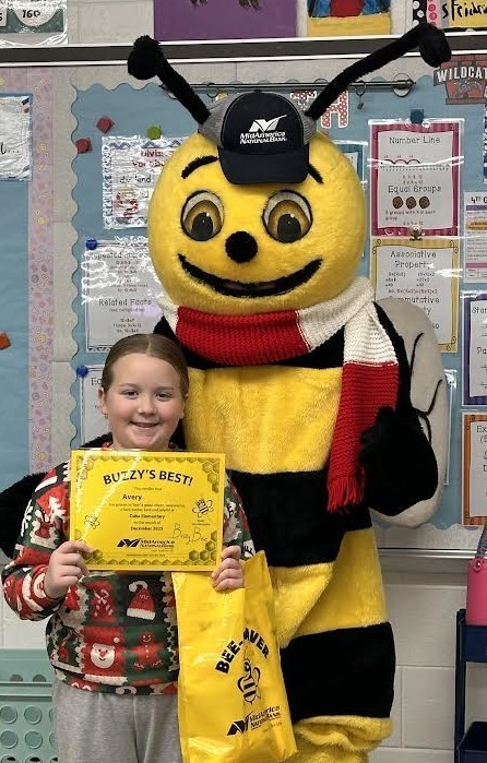 Congrats to Avery who is our December Buzzy Best winner