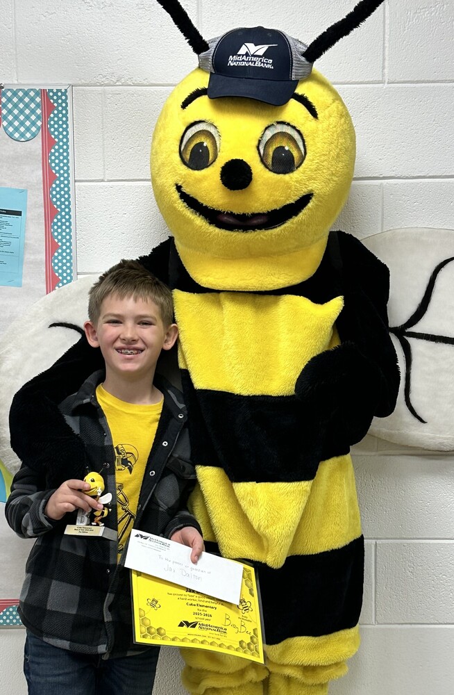 Jax is the Buzzy Best winner for the 2025-2026 school year. 