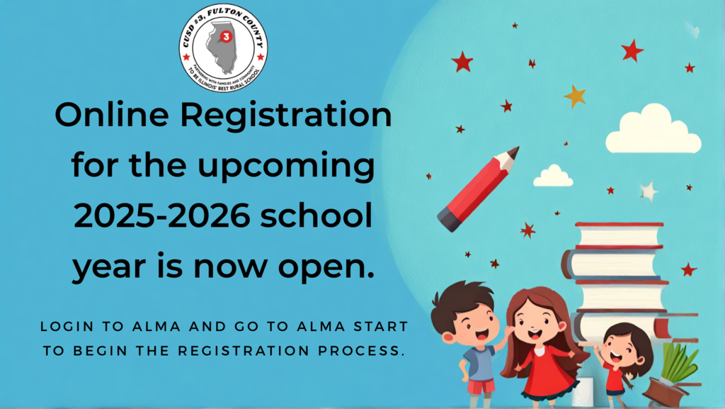 Online registration for the upcoming 2025-2026 school year is now open. 