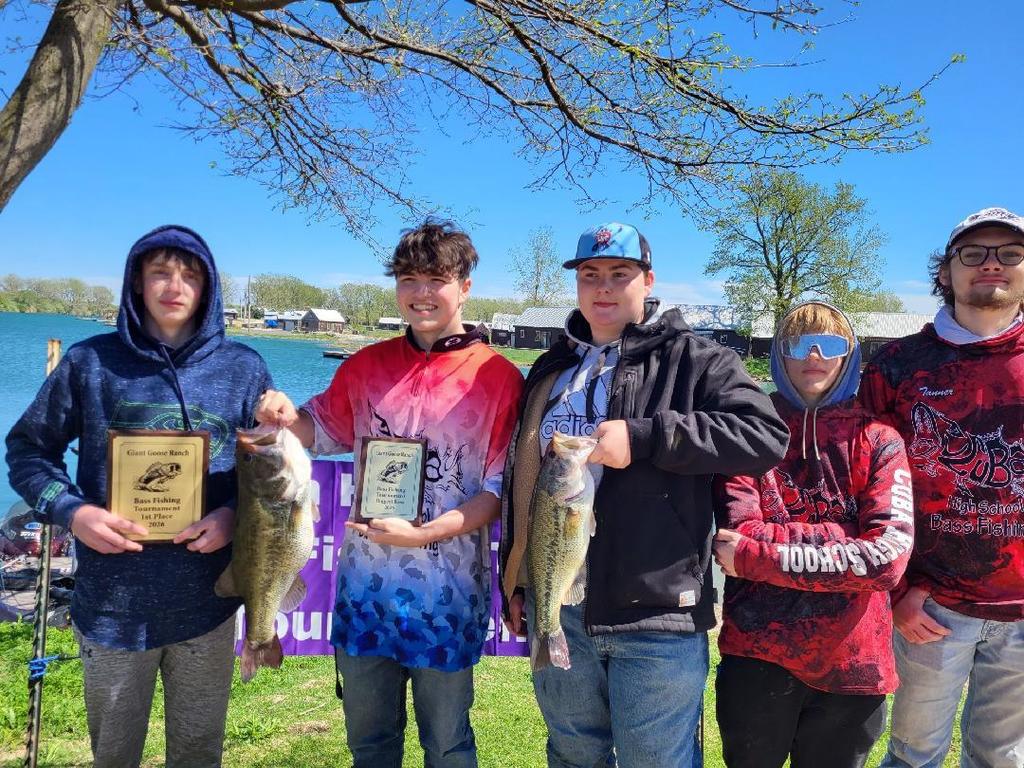 Jeremy Keime, Trenten Ford, Jacob Yocum, Drake Decker, and Tanner Buckalew