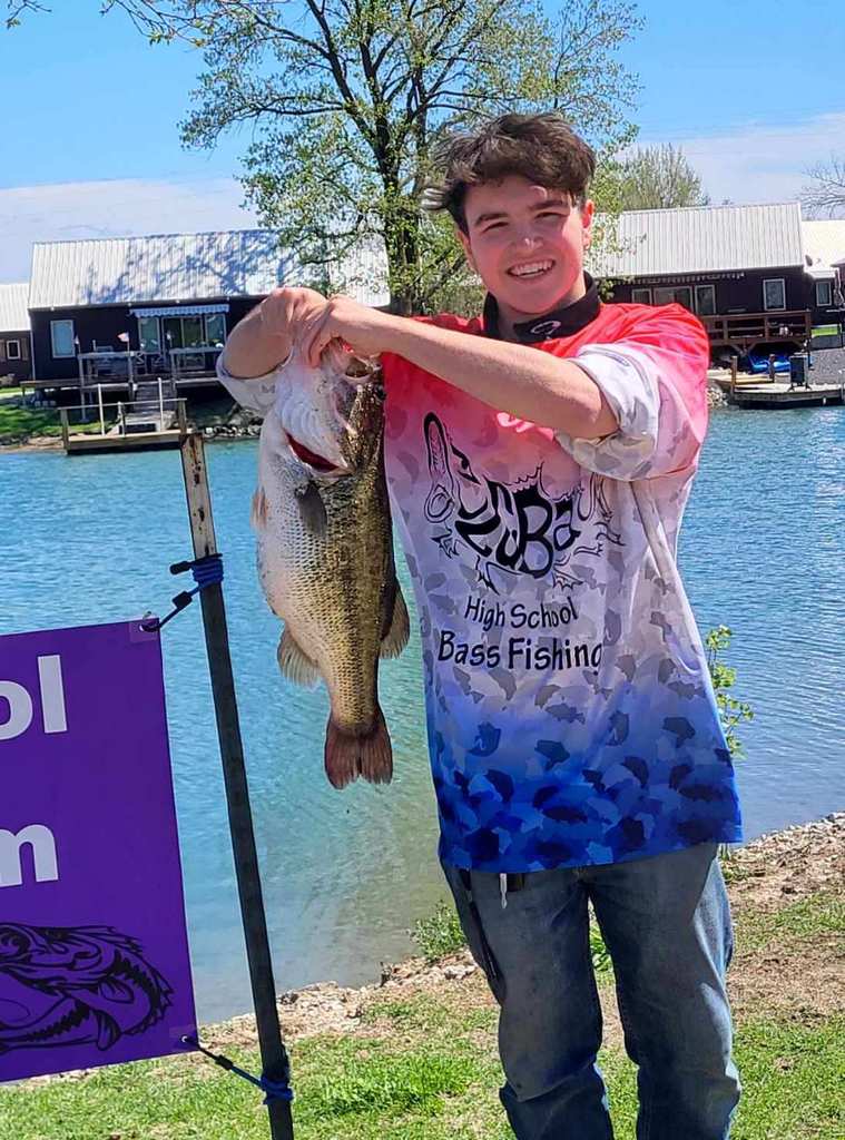 Trenten Ford with his 9 pounder.