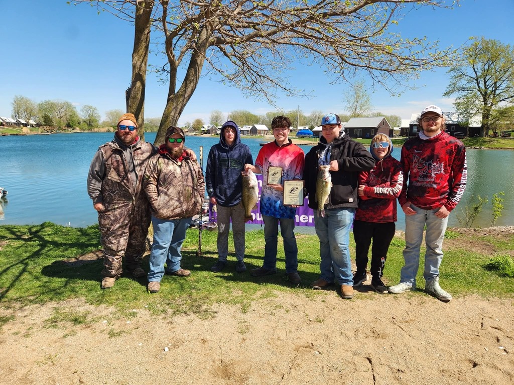 Captain Cody Pratt, Coach Shawn Wright, Jeremy Keime, Trenten Ford, Jacob Yocum, Drake Decker, and Tanner Buckalew