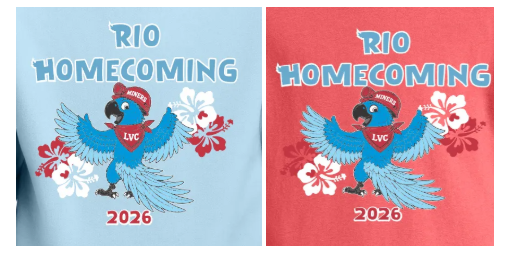 Rio Homecoming 2026 shirt design