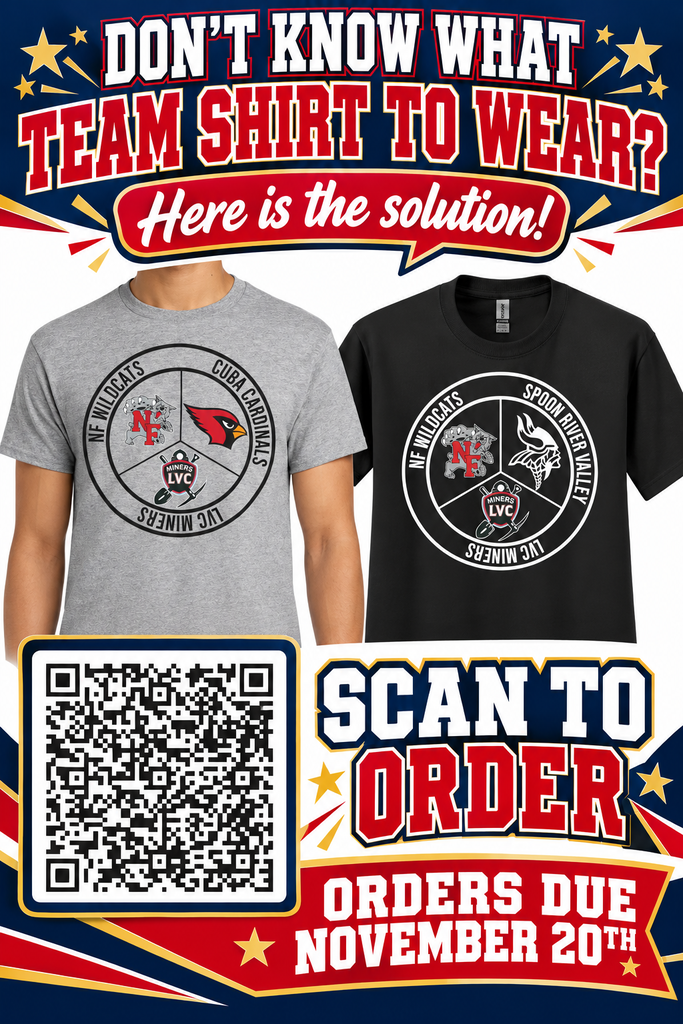 Never know what team shirt to wear? Here is the solution.