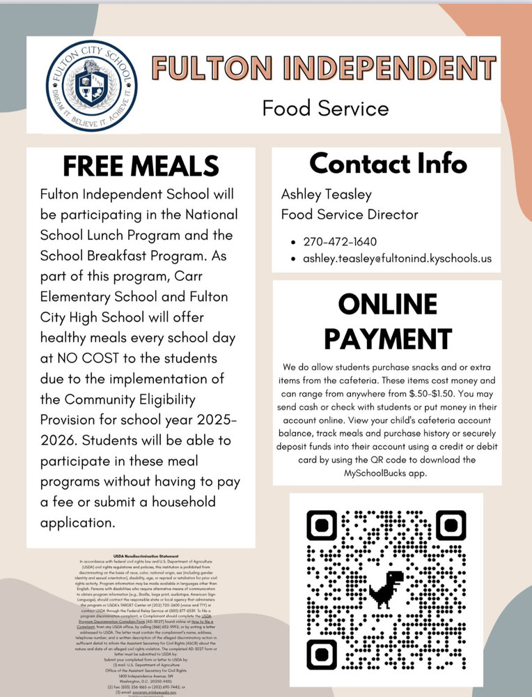 Cafeteria Information