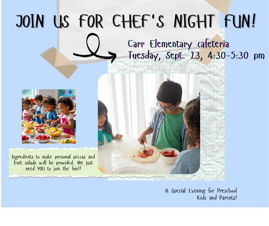 Preschool Chef's Night