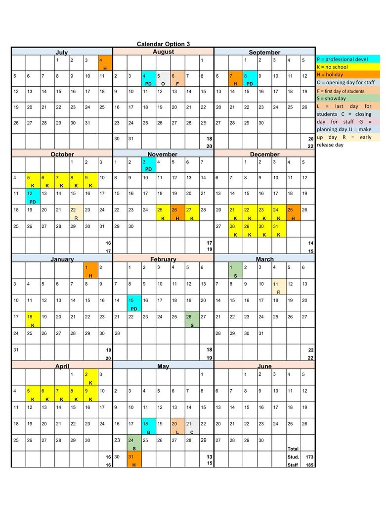 2026-2027 Approved Calendar