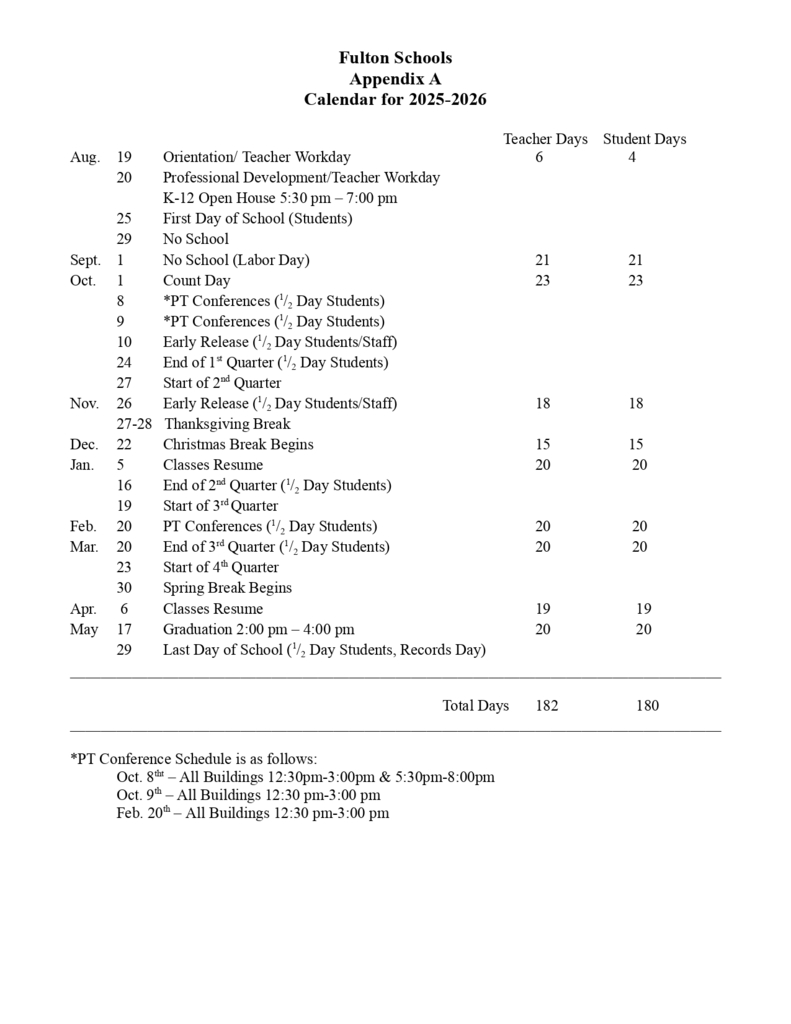 calendar