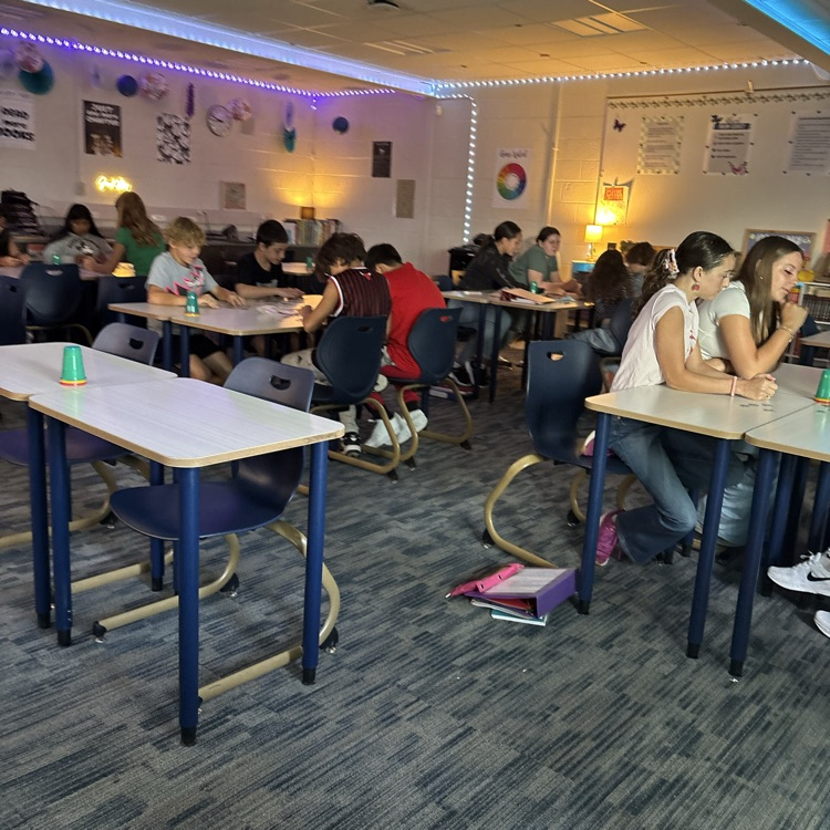 Mrs. Hubbell’s class practiced putting together a puzzle with seeing the picture today. How will this help them write their social contract this week?