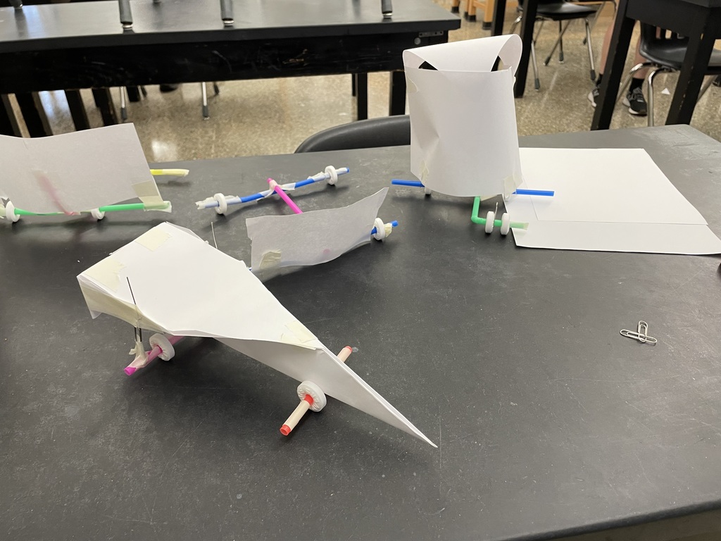 Students puff mobiles are shown