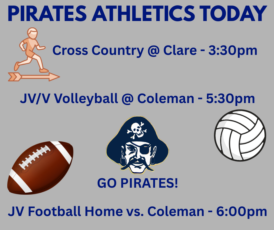PIRATES ATHLETICS TODAY