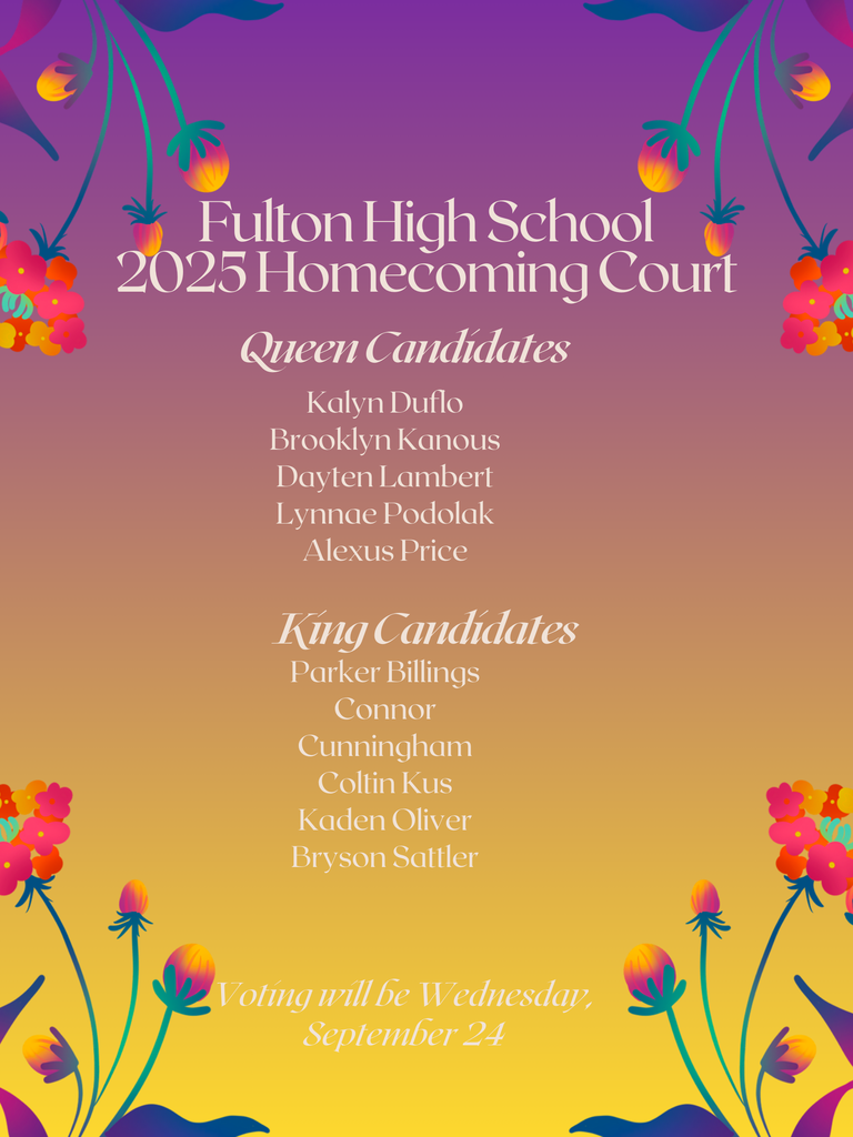 Congrats to this year's senior court. 
