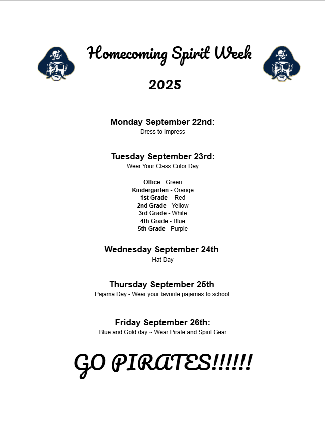 Elementary Spirit Week