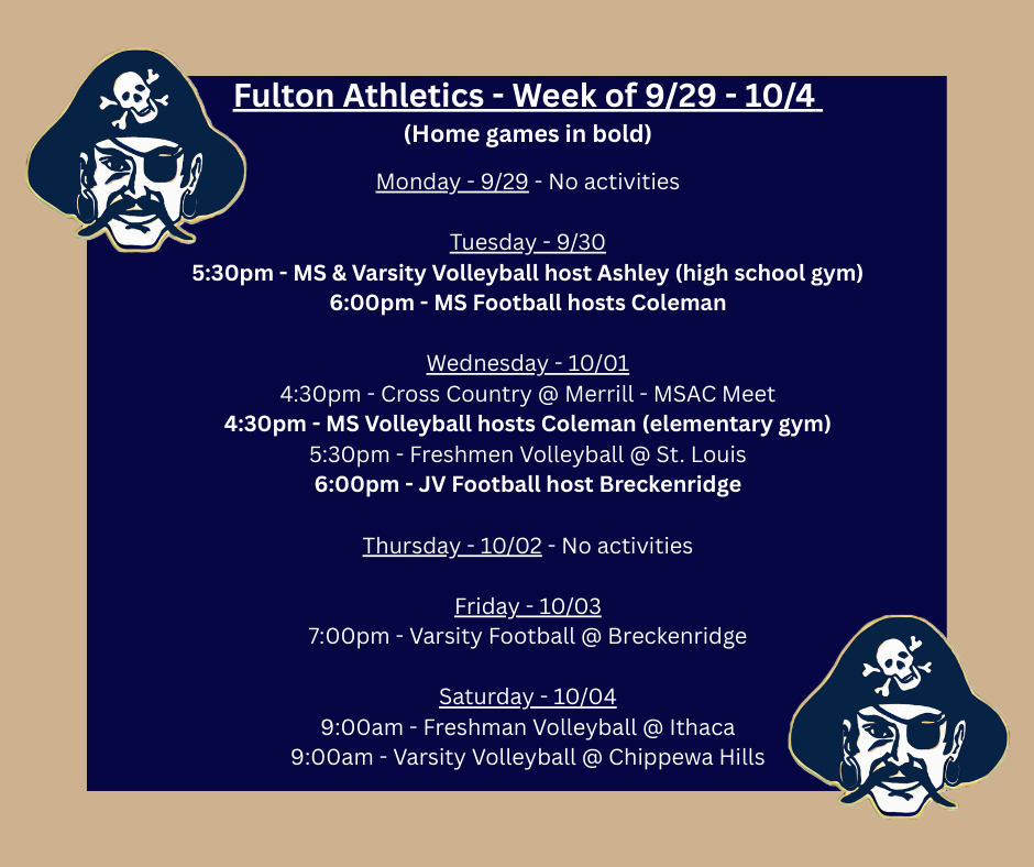 weekly schedule 929