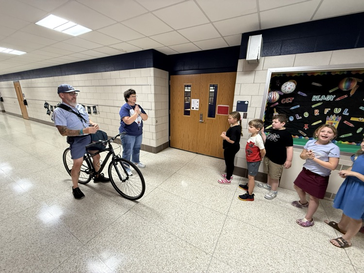 First graders meet the mailman!