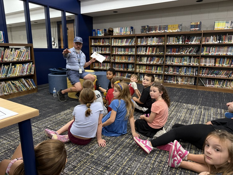 First graders meet the mailman!