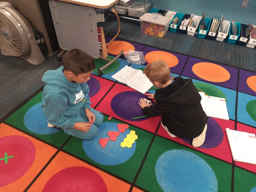 first they sorted by shape then grouped by tens 
