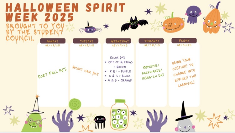 Halloween Spirit Week