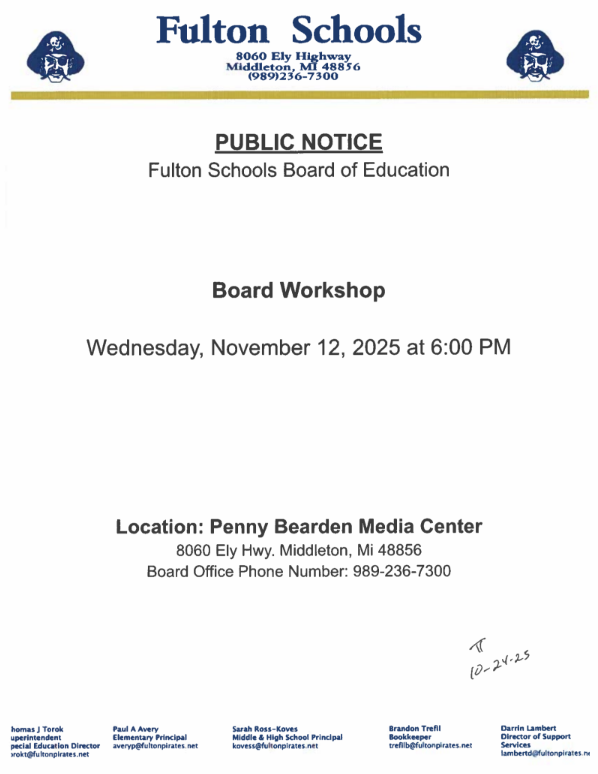 Board Workshop