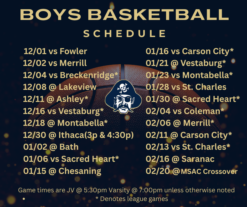 Boys BB Schedule