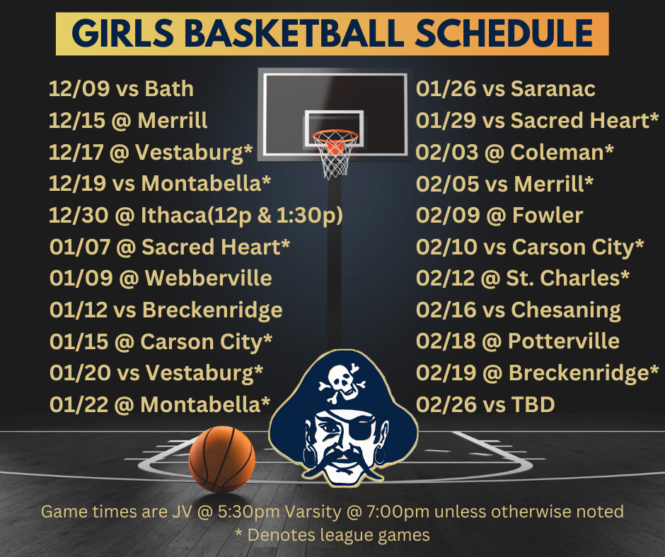 GIRLS BASKETBALL SCHEDULE
