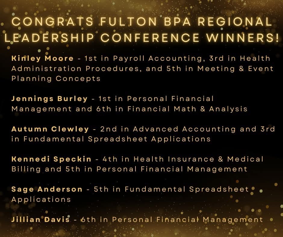 Congrats Fulton BPA!
