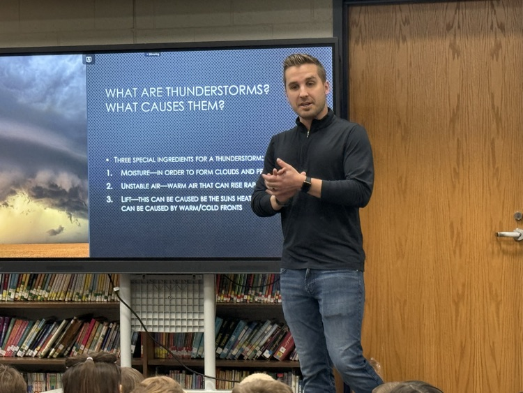 Students got to visit with Meteorologist Chris Easlick from WNEM