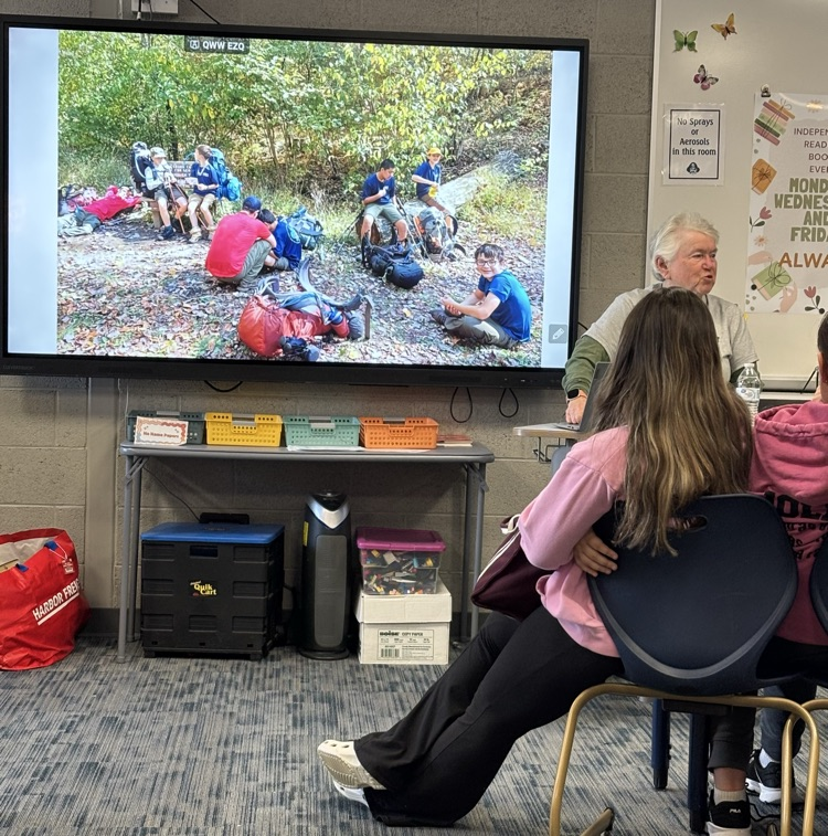 listening to presentation