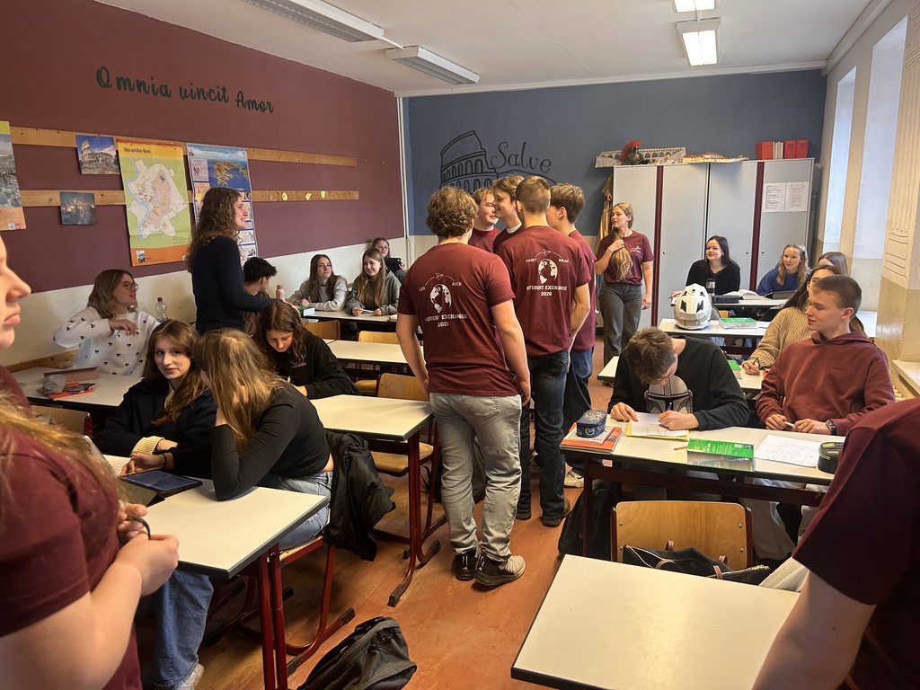 Visiting a classroom