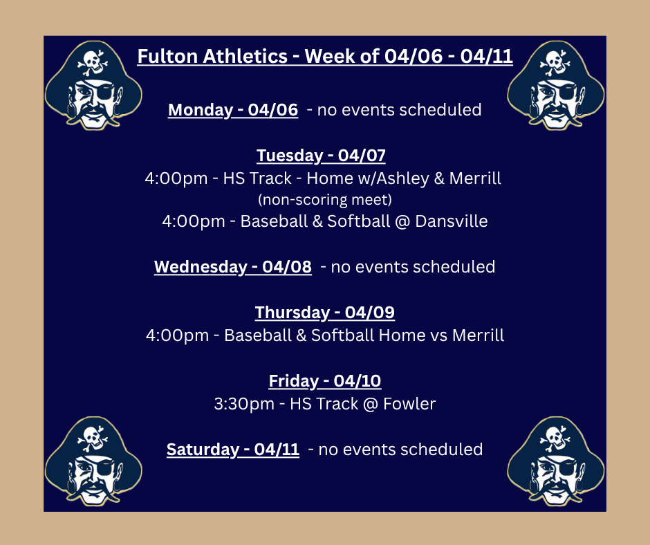 weekly schedule