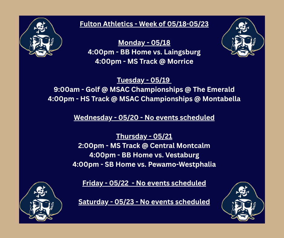 weekly schedule