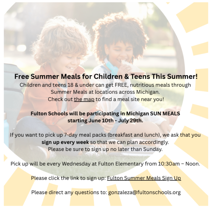 Food Service Summer Program