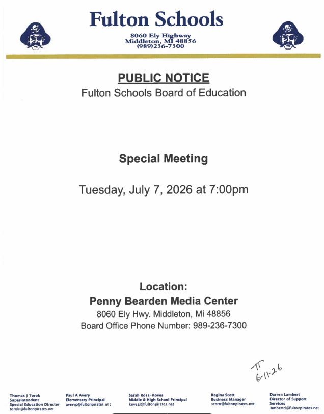 Special Meeting
