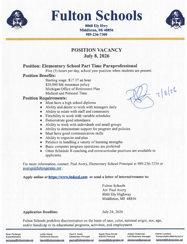vacancy