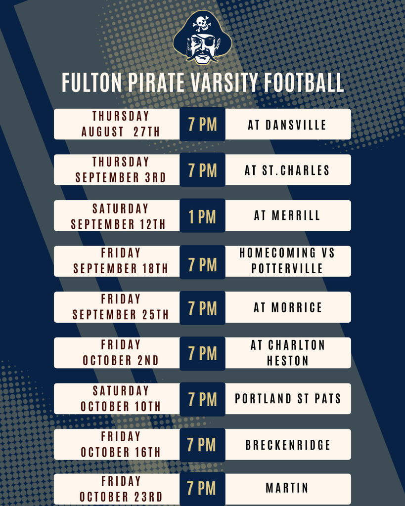 FB schedule