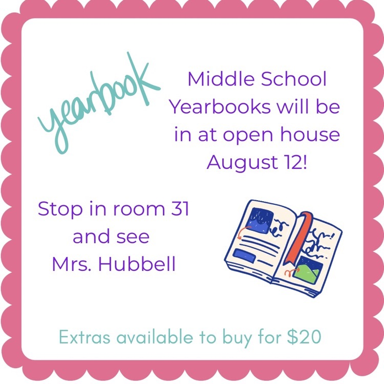 Middle School Yearbooks
