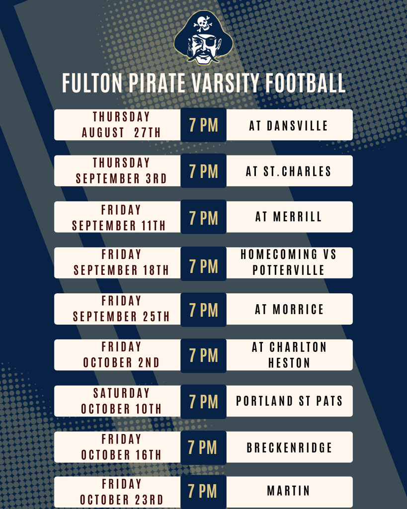 FB schedule