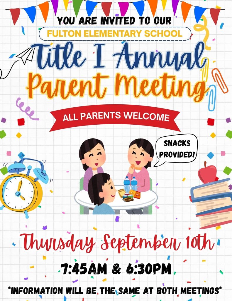 26-27 Title I Parent Meeting