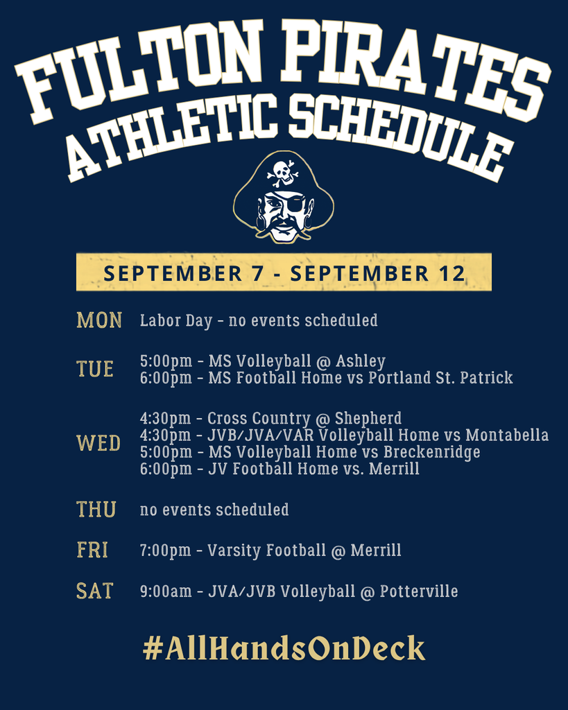weekly schedule