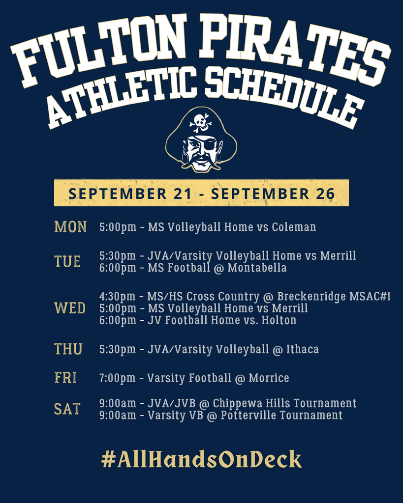 weekly schedule