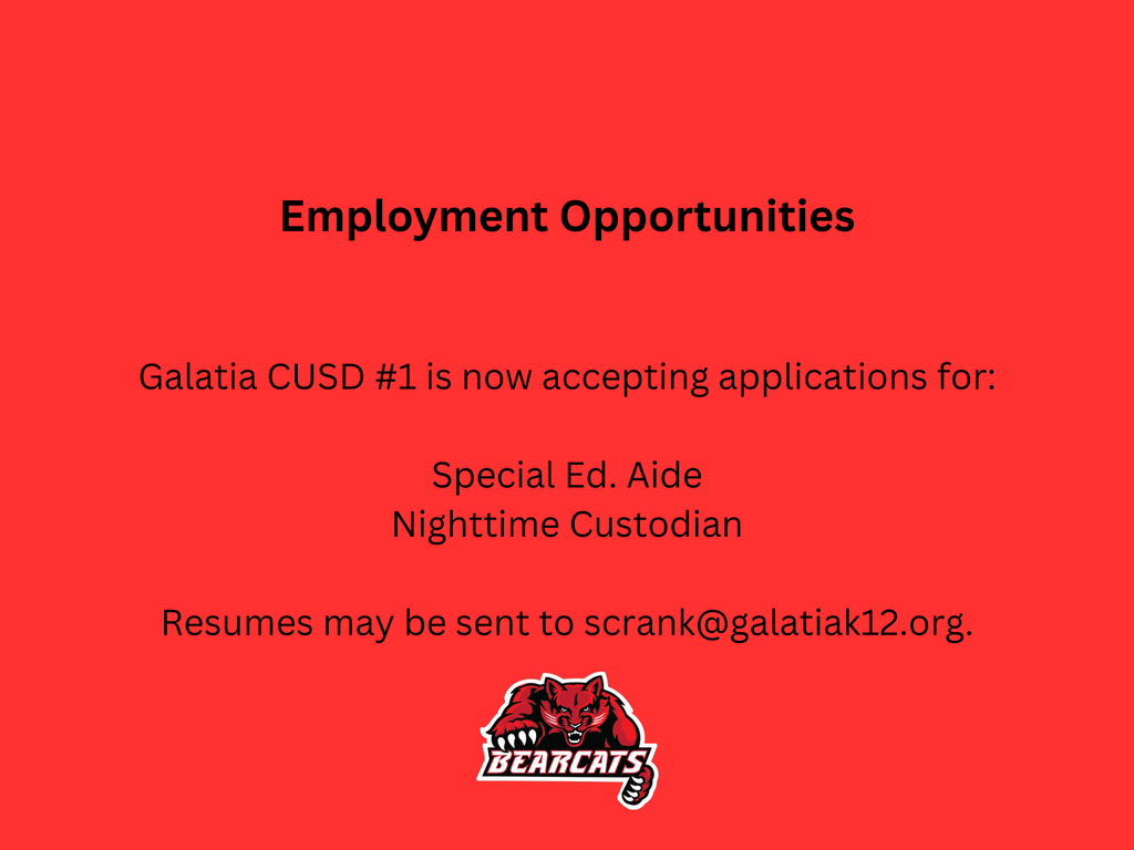 Employment Opportunities