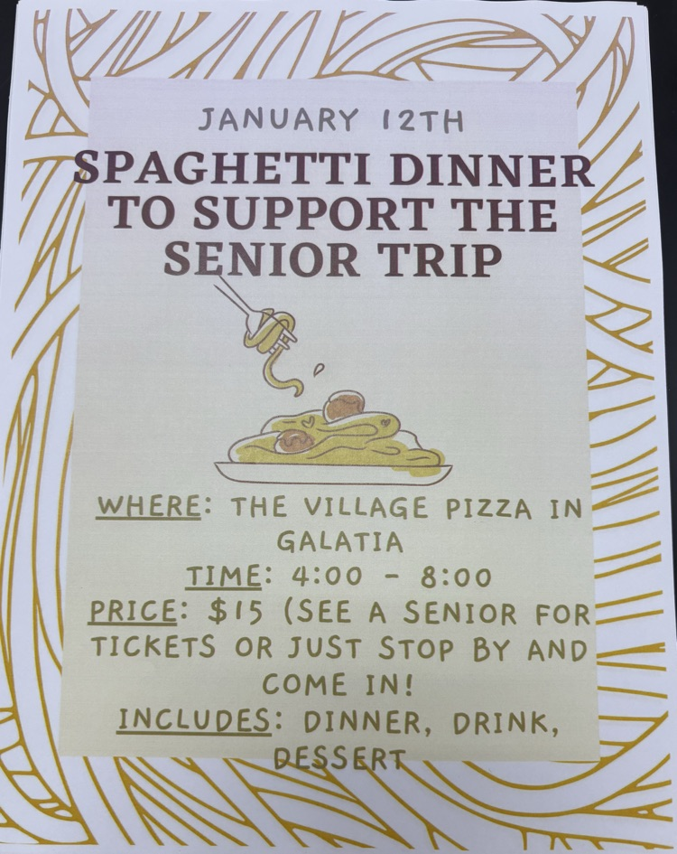Senior class spaghetti dinner