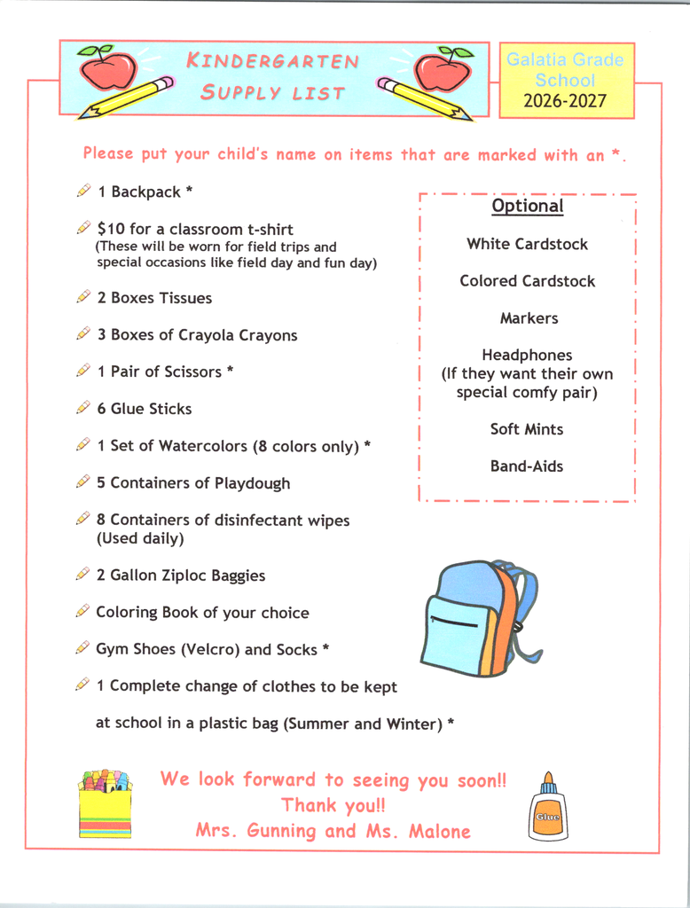 Kindergarten Welcome