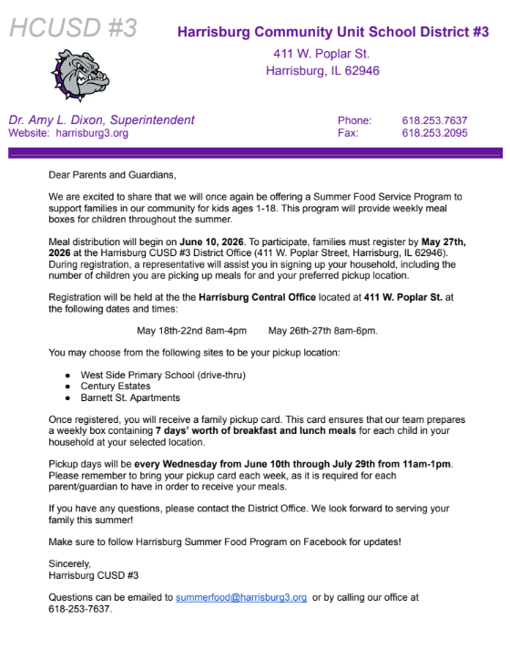 Summer food program