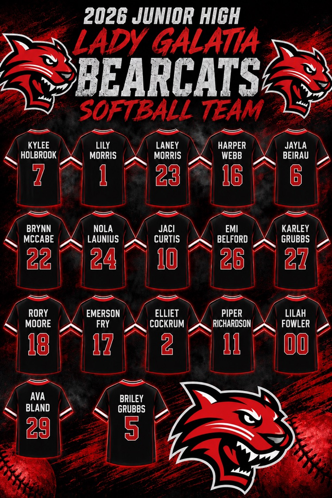 26-27 softball roster