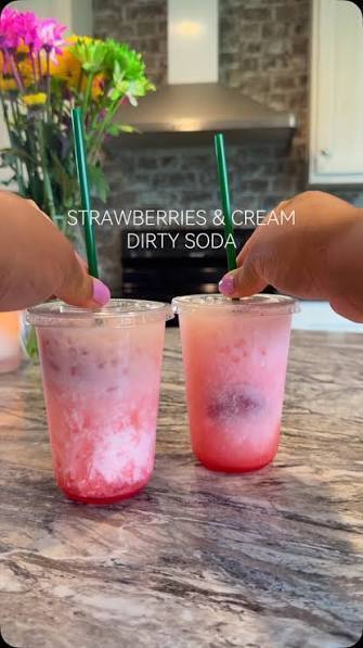 Dirty Sodas Offered this week: Rootbeer, Dreamsicle, Strawberries & Cream