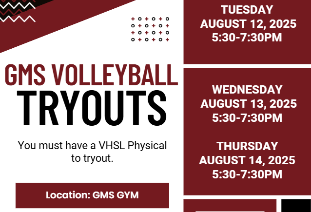 GMS Volleyball Tryouts