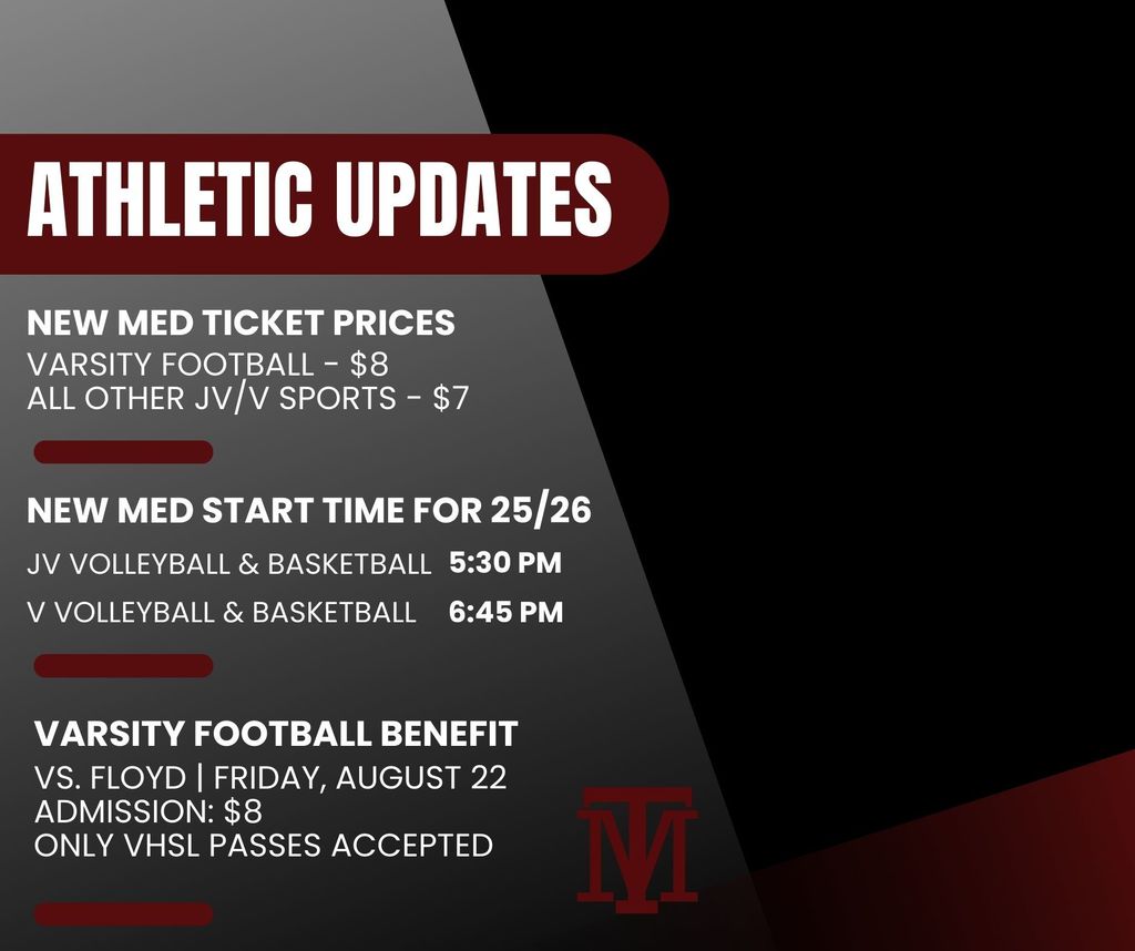 Athletic Updates 8.19